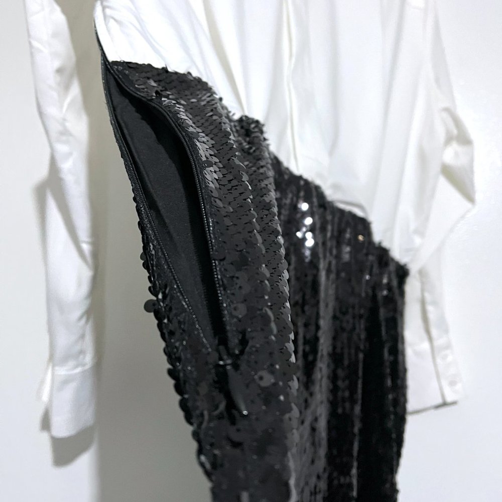 Anthropologie Mare Mare Button-Down Sequin Twofer Mini Dress NWT - Picture 10 of 13